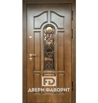 Дверь с ковкой и терморазрывом (МДФ)