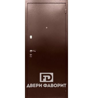 стальная дверь с терморазрывом, отделка цинкогрунт