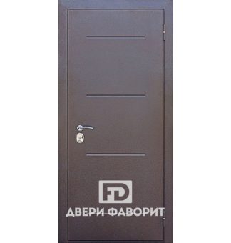 дверь металлическая с терморазрывом с отделкой цинкогрунт