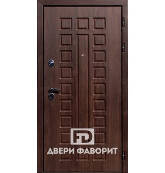 дверь с одной створкой и внешней отделкой МДФ