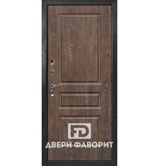 недорогая антивандальная дверь, порошковый окрас и отделка МДФ