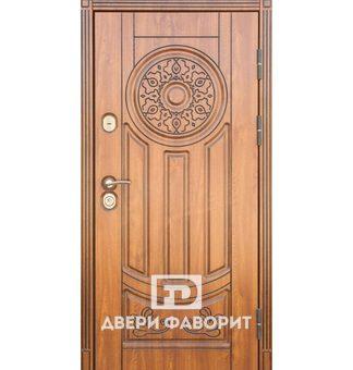 Дверь из стали с отделкой винорит