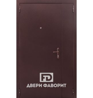 Дверь с цинкогрунтом (две створки)