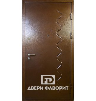 Дверь стальная с покрасом цинкогрунтом
