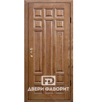 дверь металлическая для улицы с отделкой филенчатый мдф